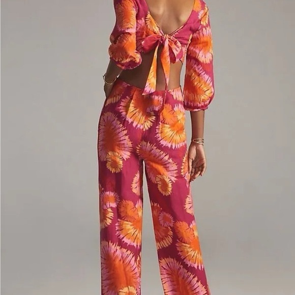 Farm Tie-Back Cutout Jumpsuit - Picture 2 of 4